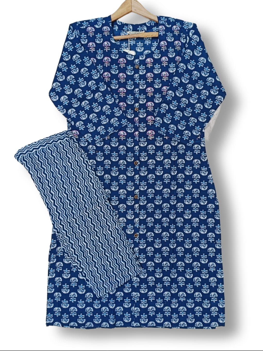 PREMIUM PRINTED COTTON KURTI PANT SET